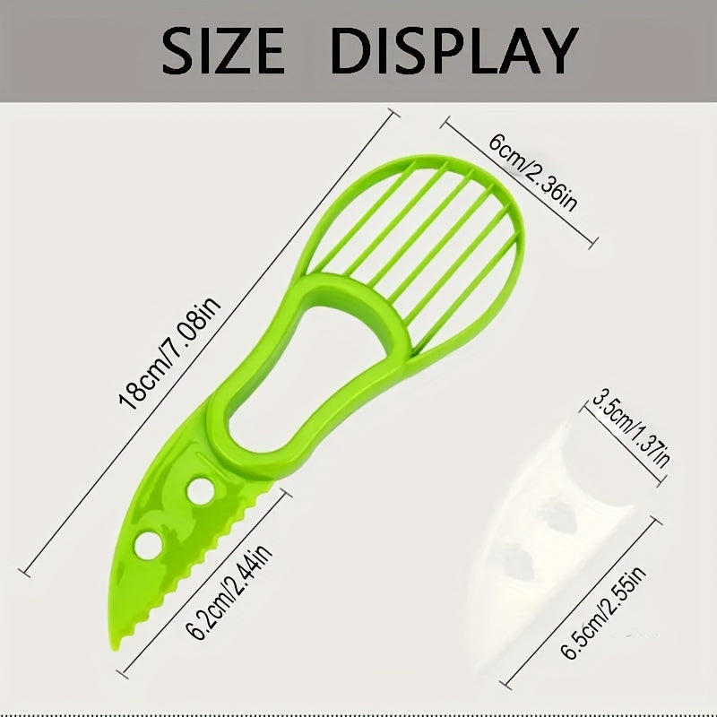 1pc Avocado Slicer - 3-in-1 Multifunctional Tool for Outdoor, Home, and Camping Use