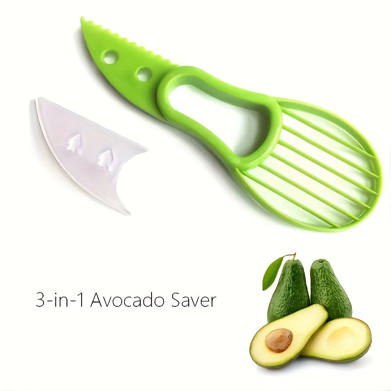 1pc Avocado Slicer - 3-in-1 Multifunctional Tool for Outdoor, Home, and Camping Use