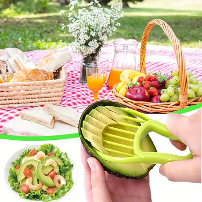 1pc Avocado Slicer - 3-in-1 Multifunctional Tool for Outdoor, Home, and Camping Use