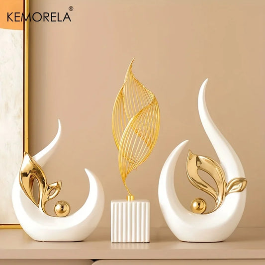 Sculptural Serenity: Ceramic Art Piece with Integrated LED Light for Tranquil Spaces