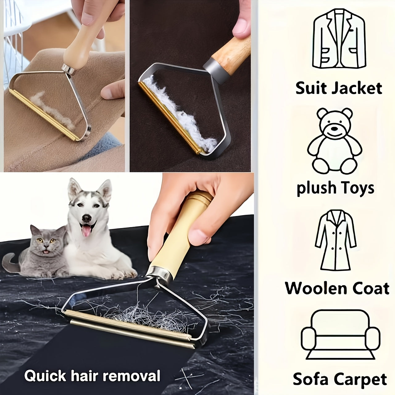 Manual Lint Remover Brush, Reusable, Fabric Shaver, Pet Hair Removal Tool, with No Electricity Needed for Furniture, Clothing, Bedding, Living Room, Bedroom, Clothes, Pet Supplies