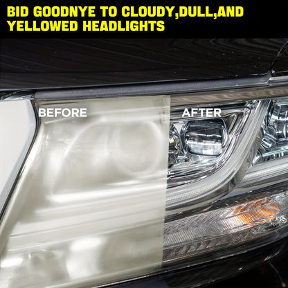 JB-XPCS Headlight Restorer - Easy Wipe, No Polish Needed | Brightens & Protects Against Yellowing | Fit