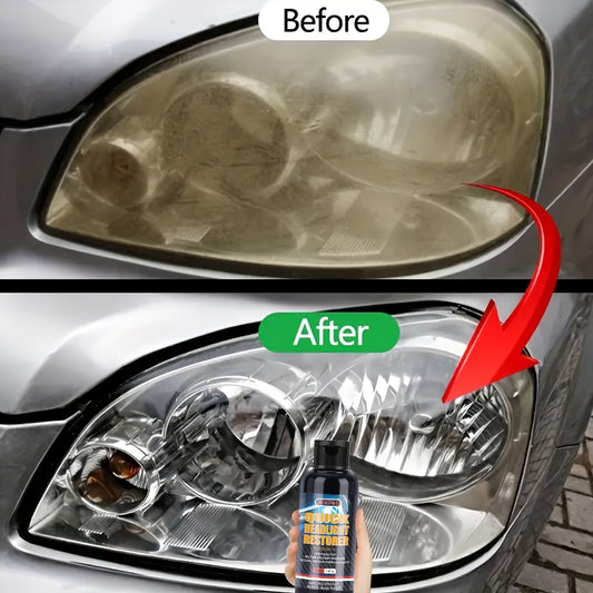 JB-XPCS Headlight Restorer - Easy Wipe, No Polish Needed | Brightens & Protects Against Yellowing | Fit